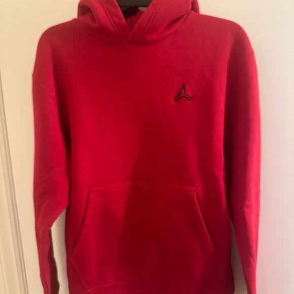 Jordan Other - Jordan Red Hoodie with Black Jumpman Logo